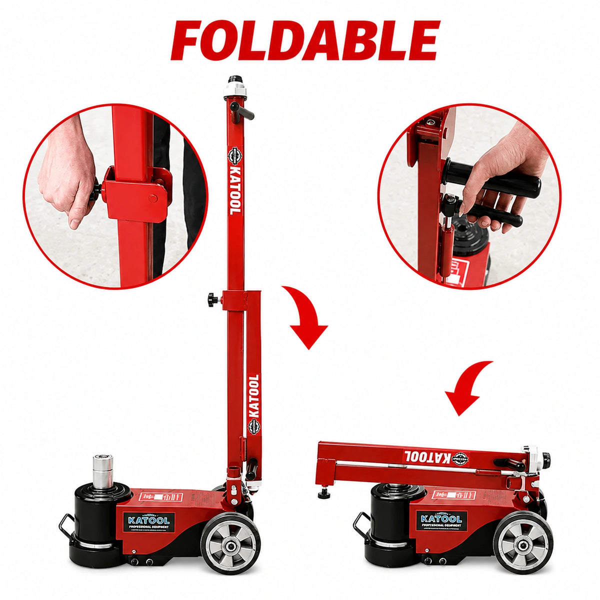Katool KT-J80T - Pneumatic Jack (80-Ton)