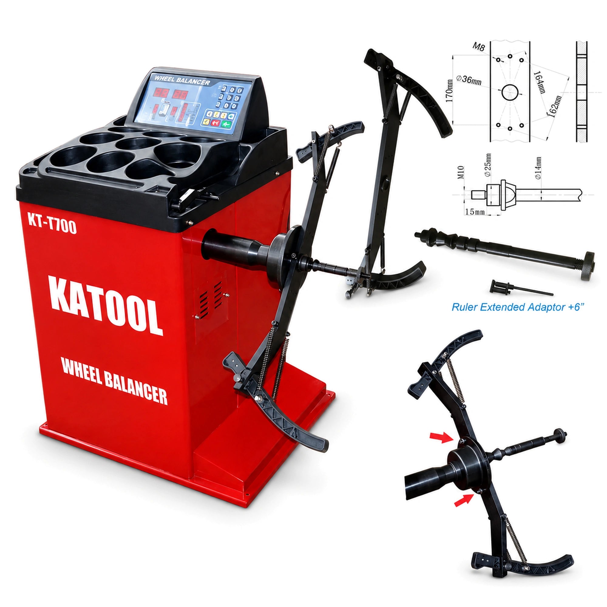 Katool KT-MC2 - Motorcycle Adapter (For Wheel Balancer)