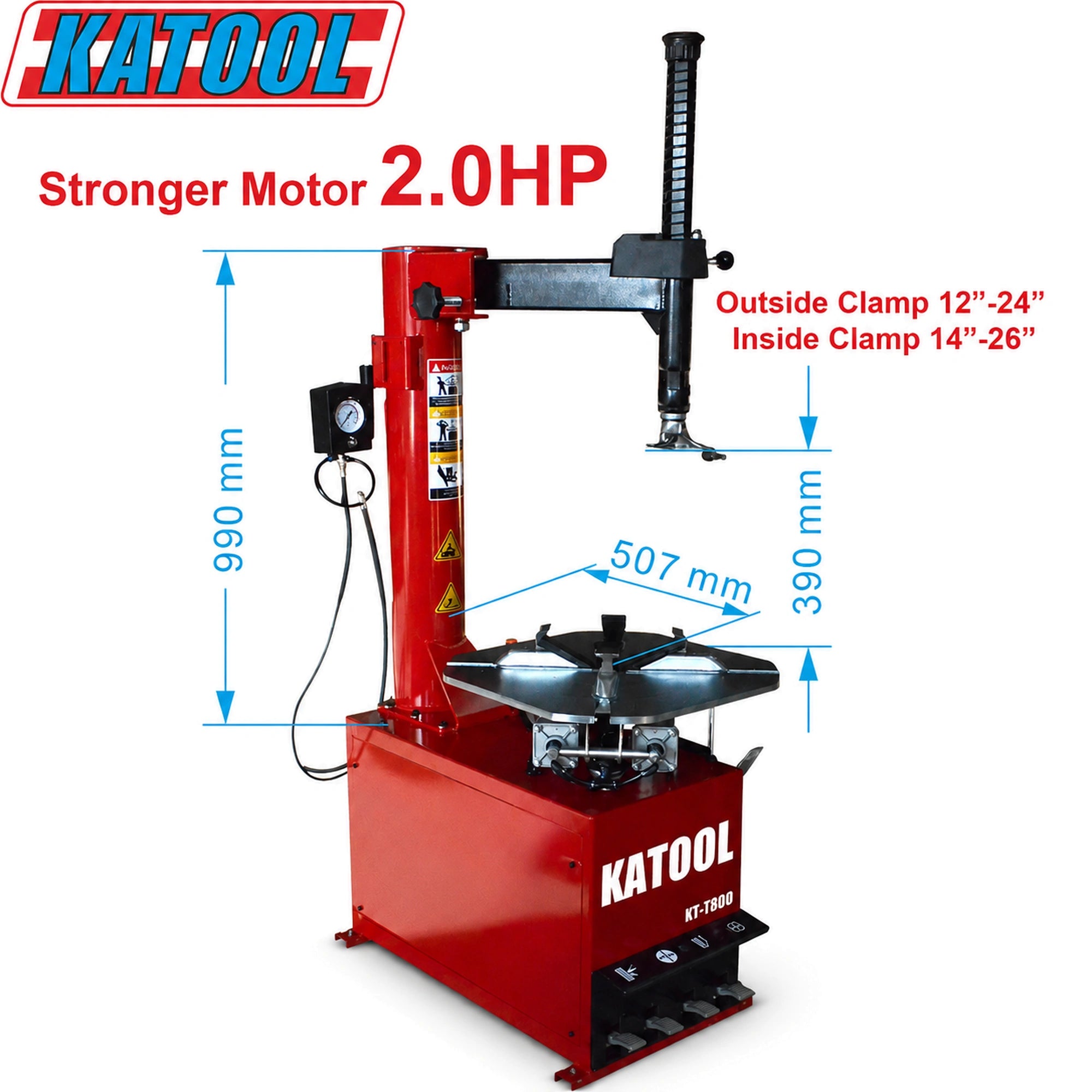 Katool KT-T800 + KT-B700 - Tire Changer and Balancer Combo