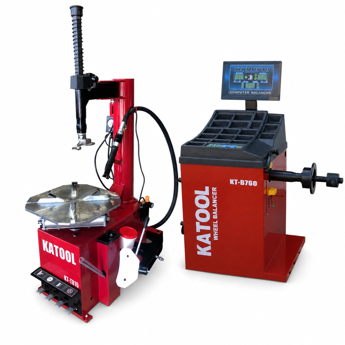 Katool KT-T810 + KT-B760 - Tire Changer and Balancer Combo
