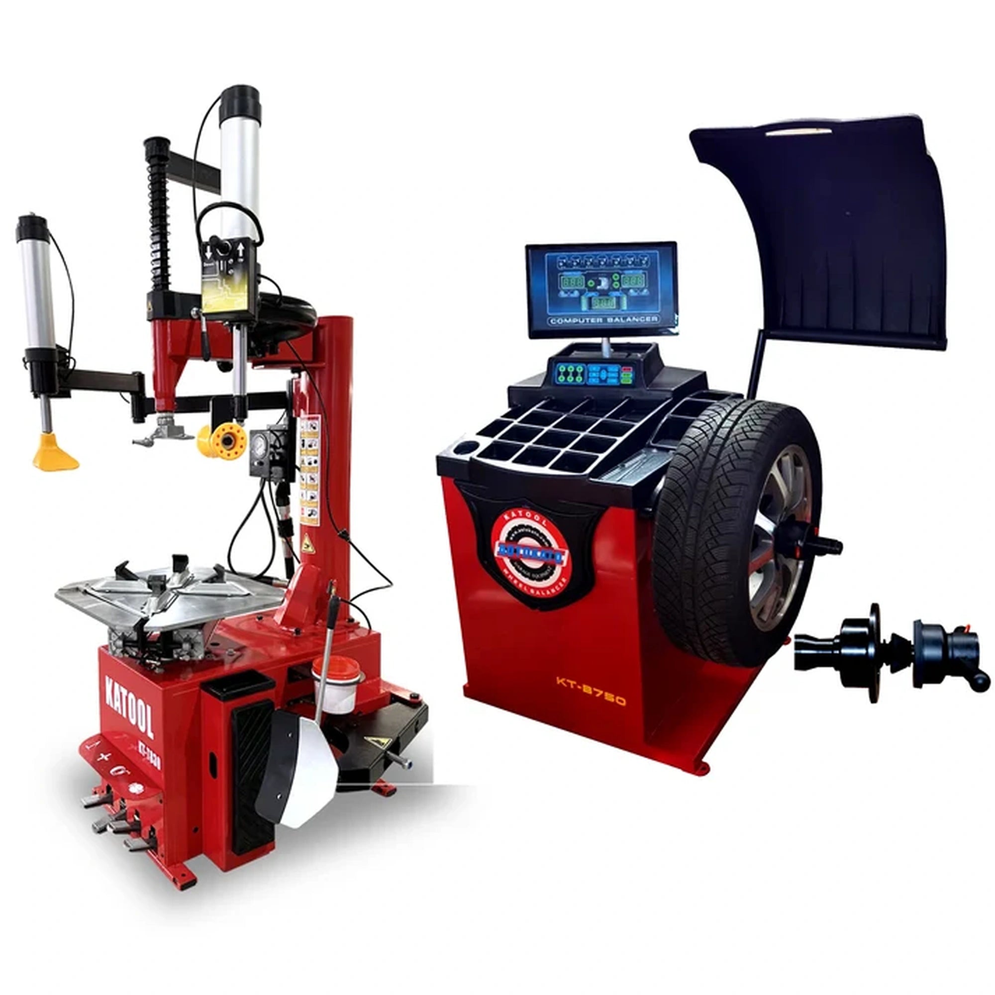 Katool KT-T830 + KT-B750 - Tire Changer and Balancer Combo