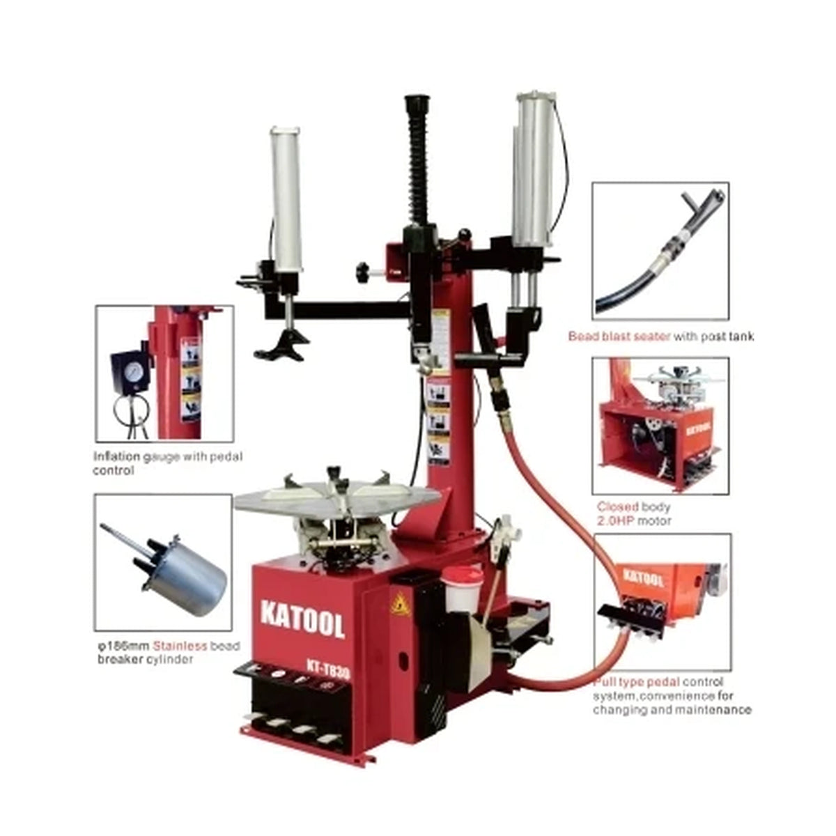 Katool KT-T830 + KT-B700 - Tire Changer and Balancer Combo