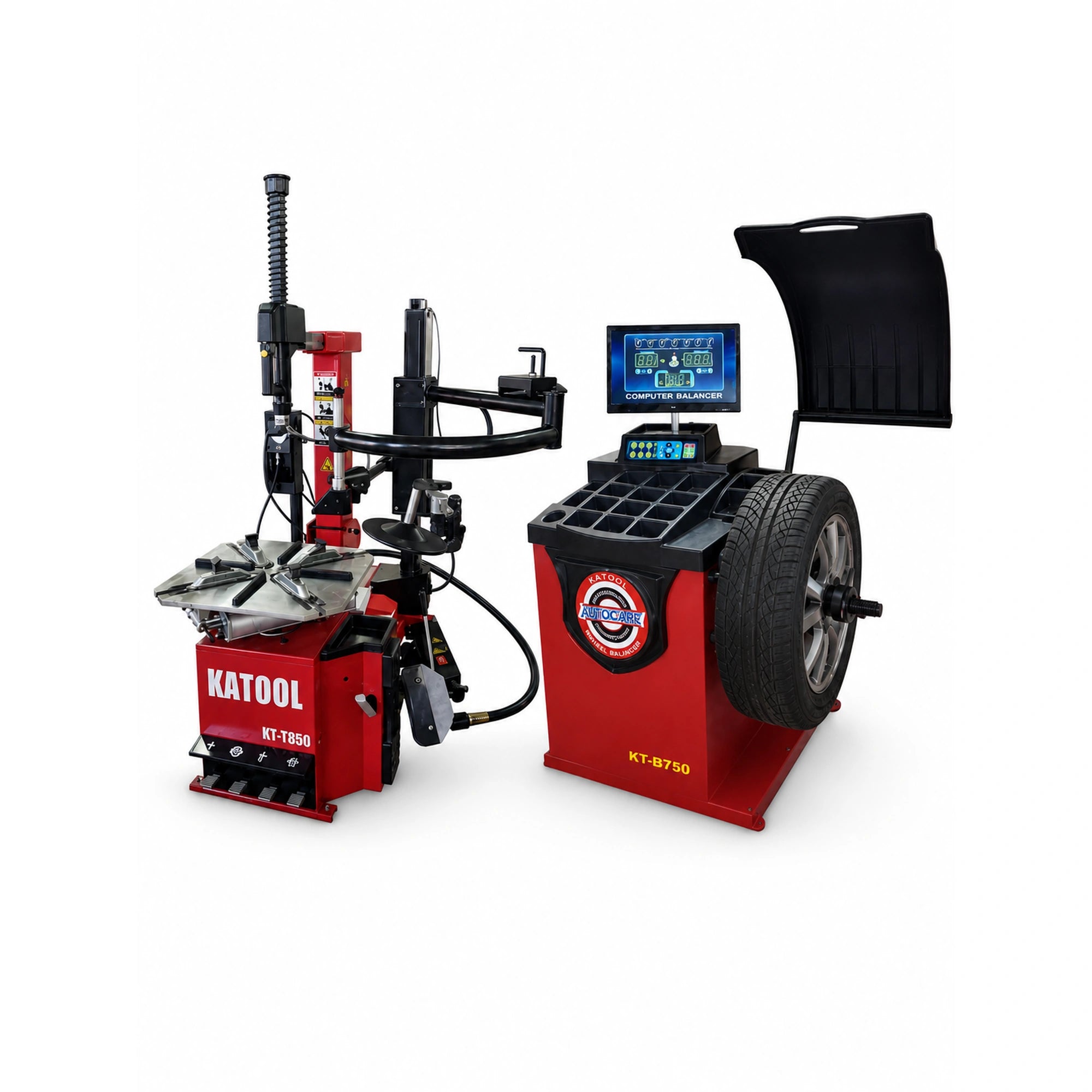 Katool KT-T850 + KT-B750 - Tire Changer and Balancer Combo