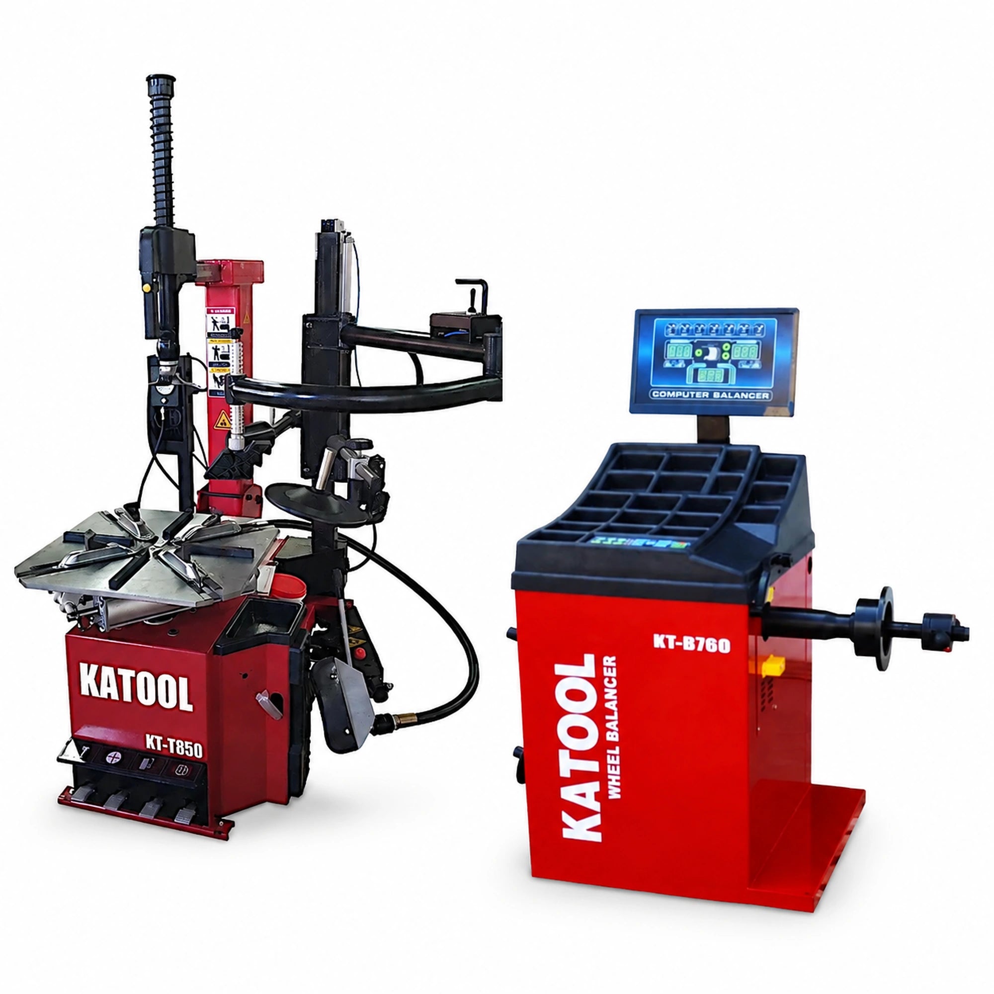Katool KT-T850 + KT-B760 - Tire Changer and Balancer Combo