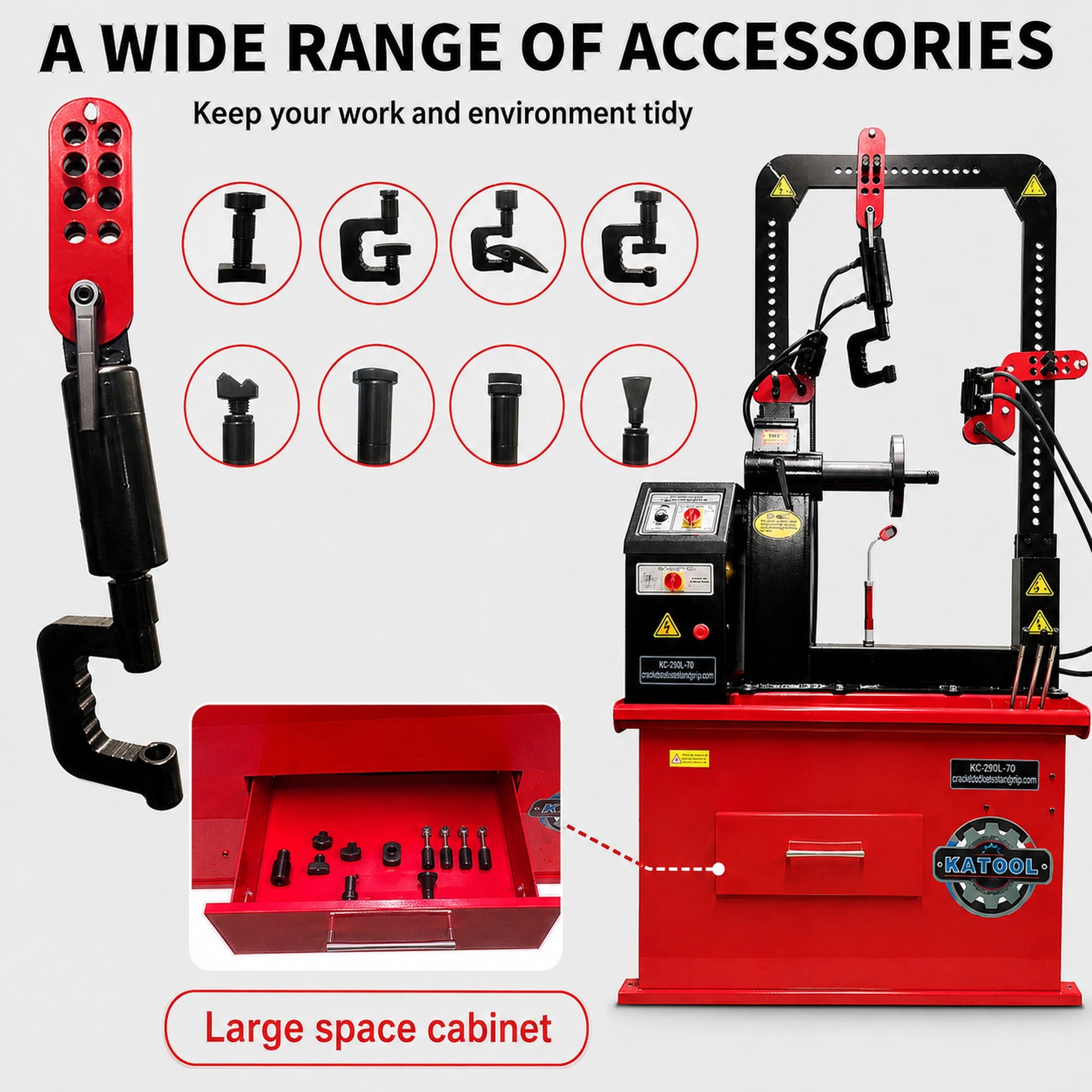 Katool KT-WL70 – Wheel Straightener (Hydraulic, 30 in)