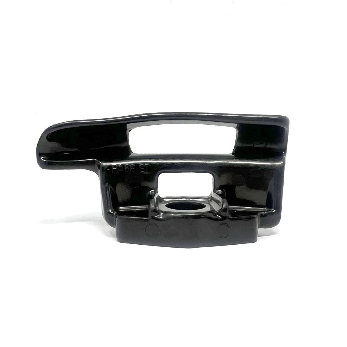 Side view of a black nylon duck head, mount/demount head for Sicam tire changers
