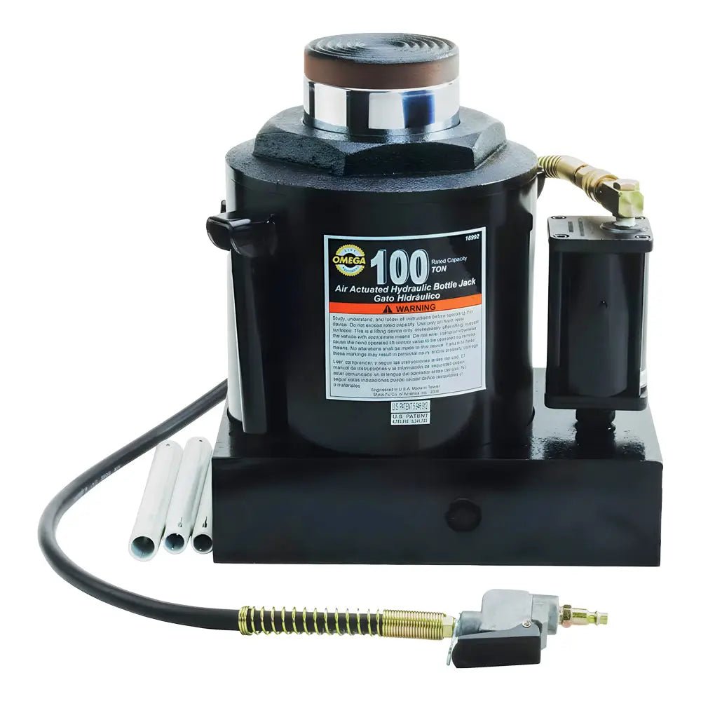 OMEGA 18992 100 Ton Air Actuated Bottle Jack