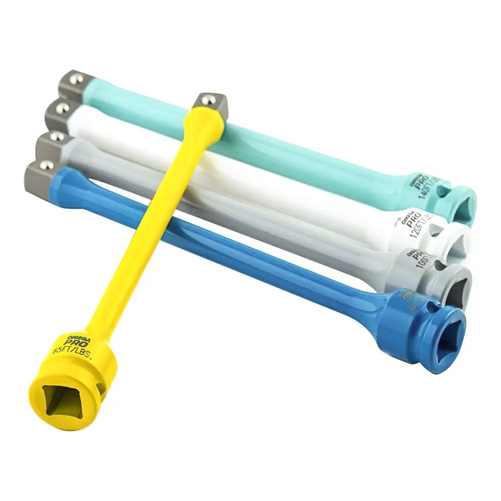 OMEGA 83008 1/2" Dr. Torque Limiting Impact Extension Set, 5 pcs