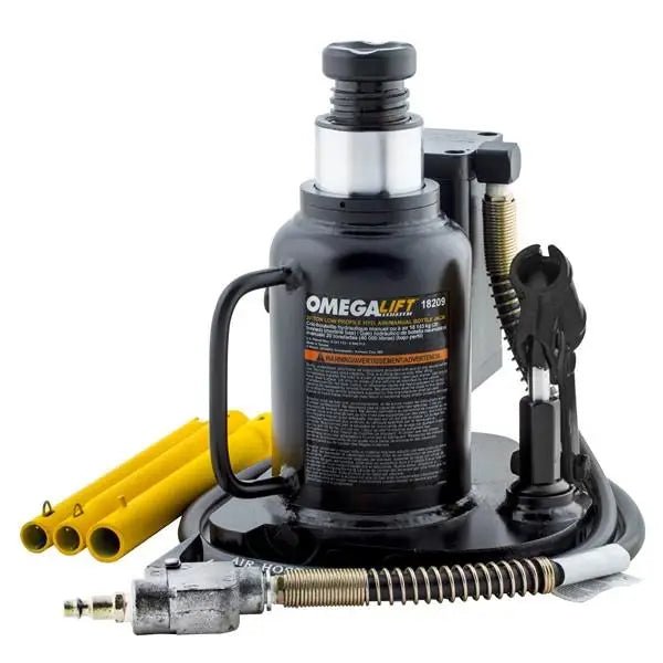 OMEGA 18209 20 Ton Low Profile Air/Manual Bottle Jack