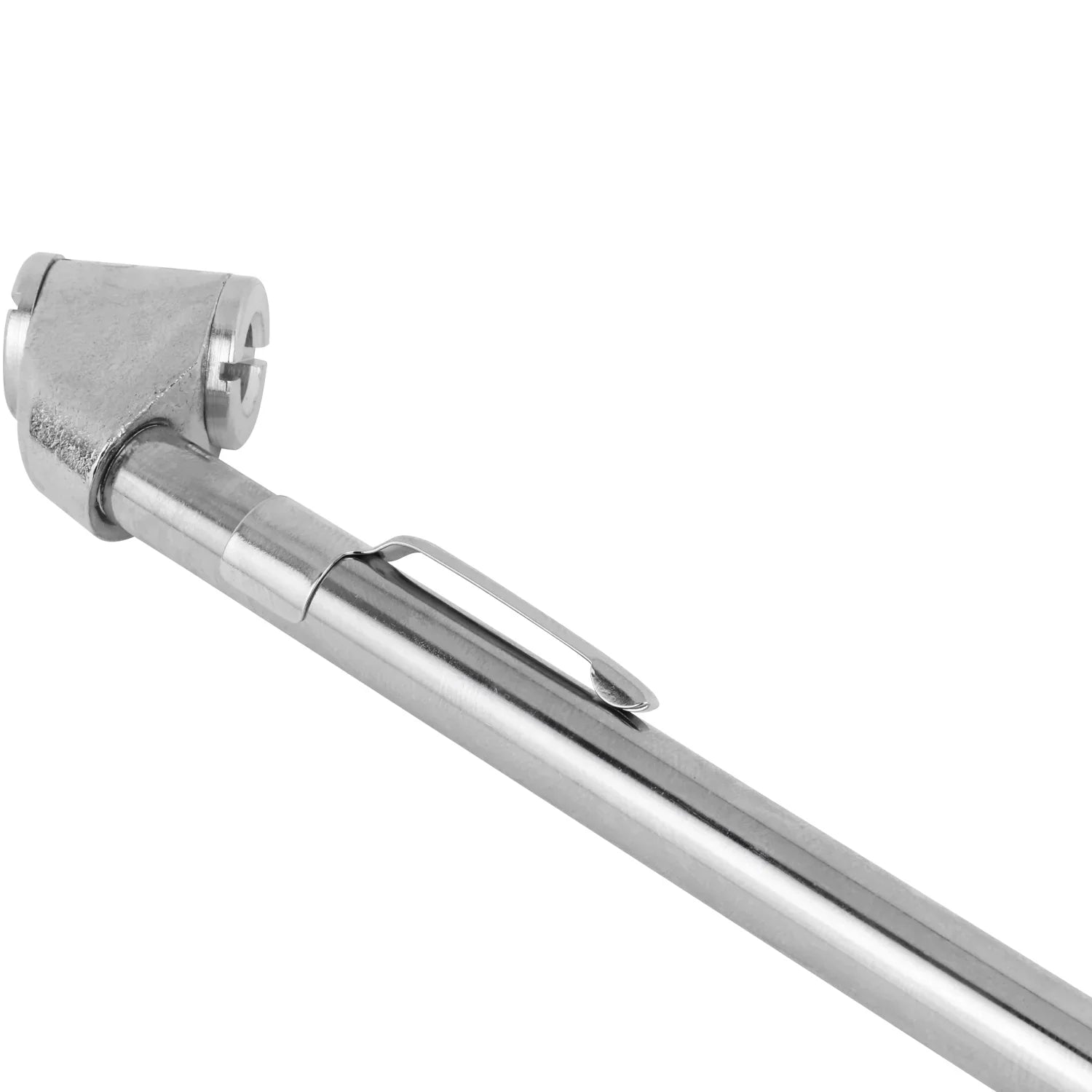 Side view of MILTON S-927 body with pocket clip and dual foot head detail.