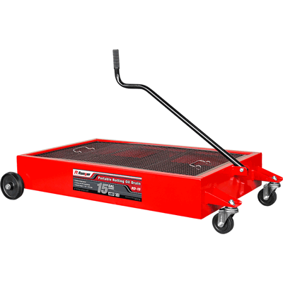 RANGER 15 Gallon Low Profile Portable Oil Drain, RD-15