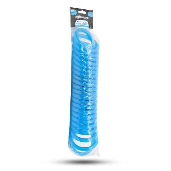 BLU-BIRD PUBR1415 Coiled Polyurethane Air Hose, 1/4" x 15', 300 PSI