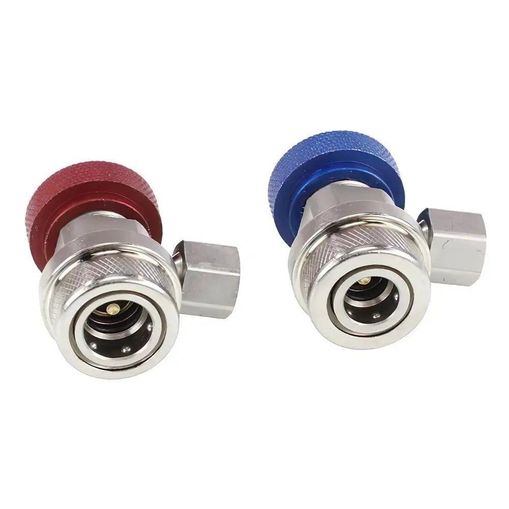 ROBIN AIR 18192 R-134A MANUAL REPLACEMENT COUPLER SET, RED/BLUE (2/SET)
