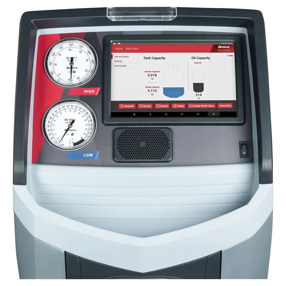 ROBIN AIR AC1234-9 R-1234YF RECOVER, RECYCLE, RECHARGE MACHINE