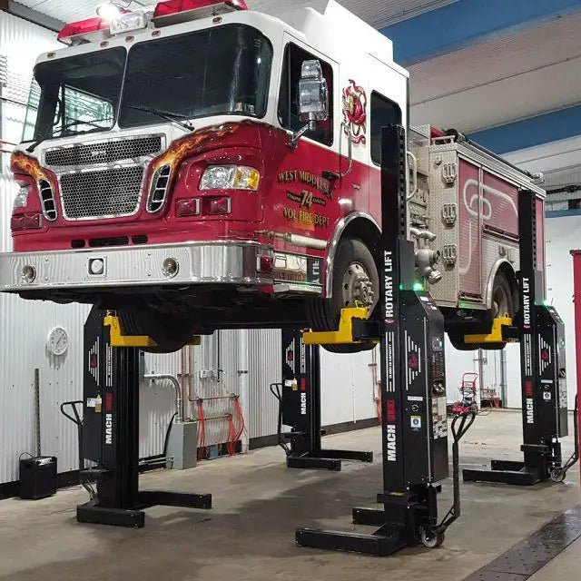 ROTARY MCHM19 19K Flex MAX Wireless Remote Control Mobile Column Lift System (Set of 4)