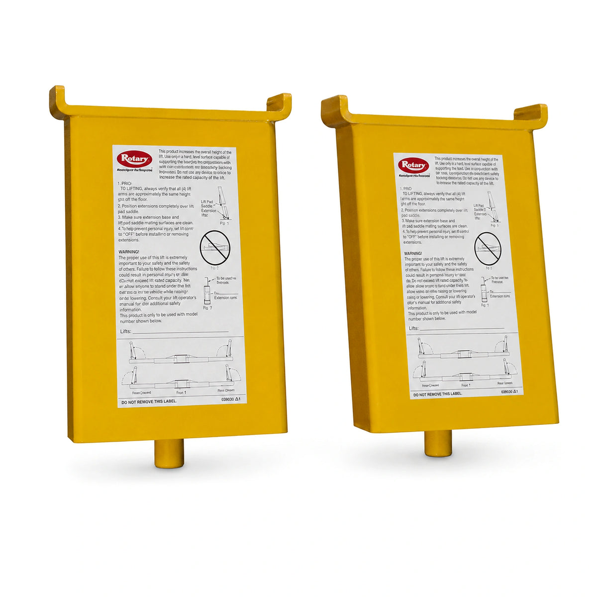 Rotary FJ6115BK - Extended Height Truck Adapters, 2-Stage Arms