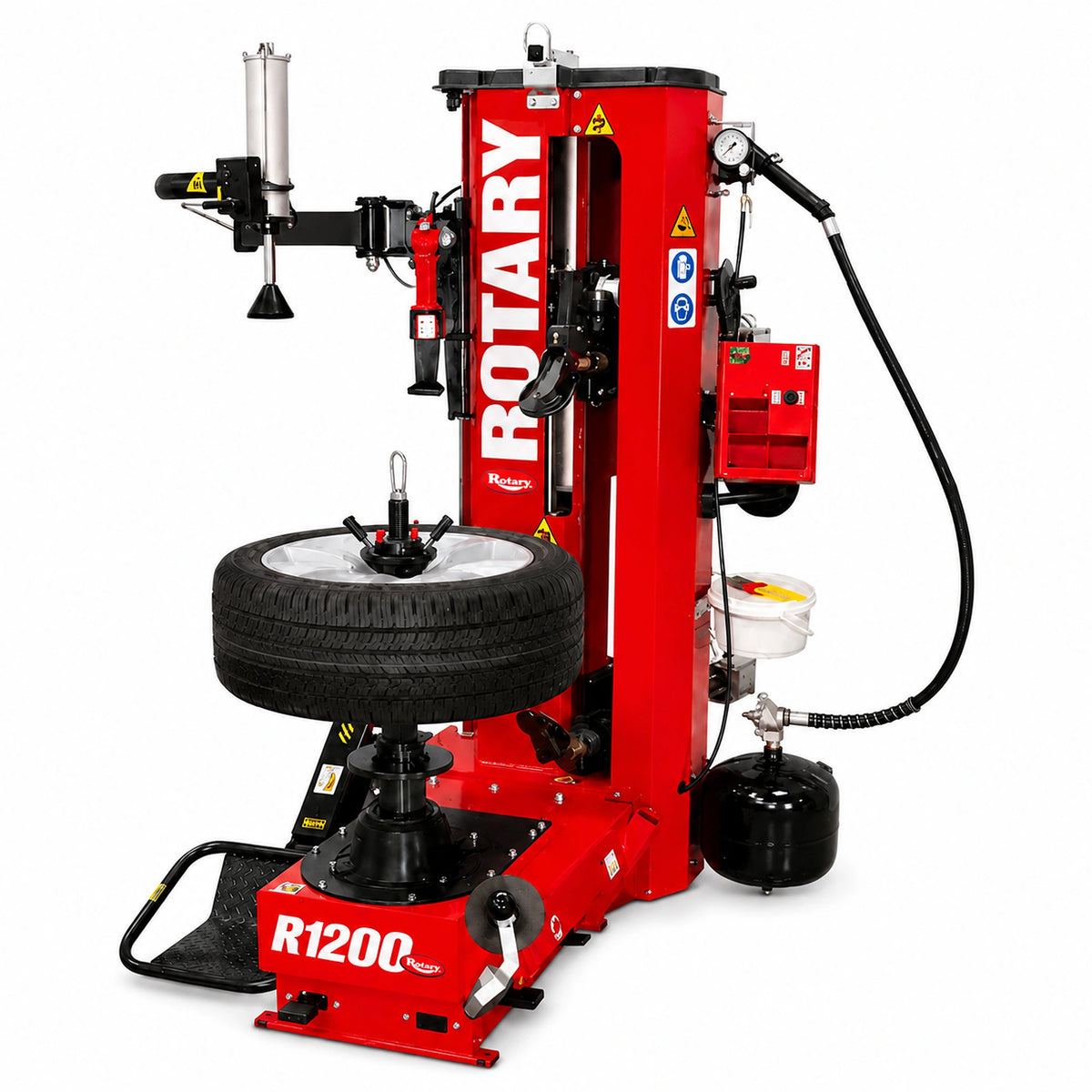 Rotary R1200 - Center-Post Leverless Tire Changer, Dual Roller