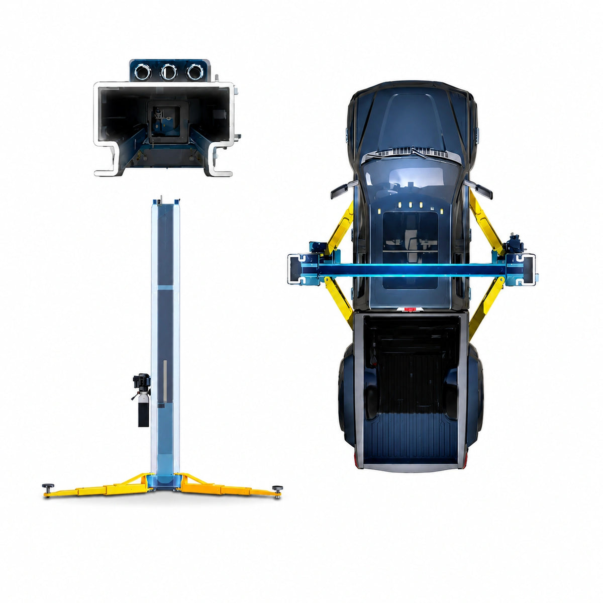 Rotary SPO16-AV Cargo 16,000 lb Symmetric Two-Post Lift