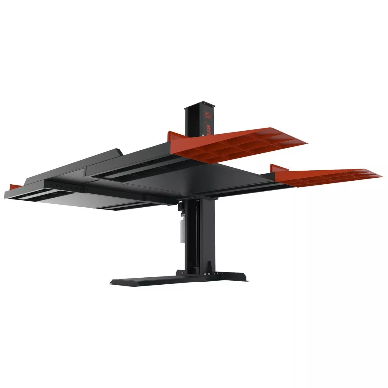 Stratus Single Post 6600 lbs Capacity Manual Safety Lock Release Parking Car Lift, SAE-P166M