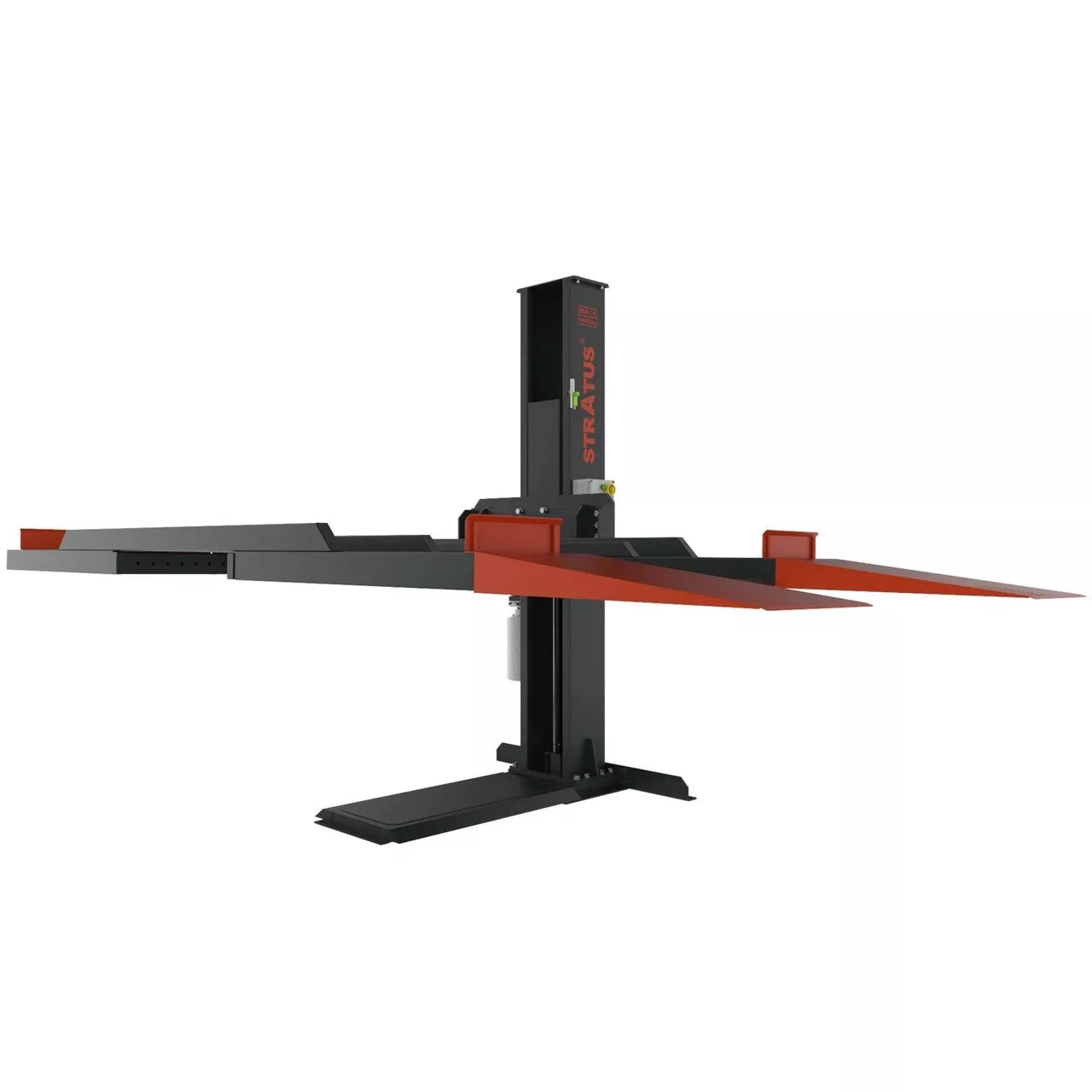 Stratus Single Post 6600 lbs Capacity Manual Safety Lock Release Parking Car Lift, SAE-P166M