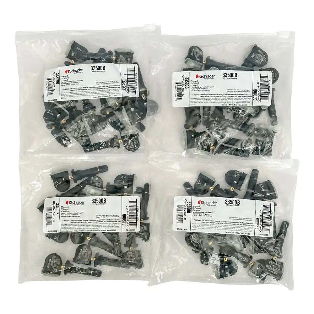 SCHRADER 33500 TPMS EZ-SENSOR BUNDLE, 315/314.9/433 MHZ, 48/BAG