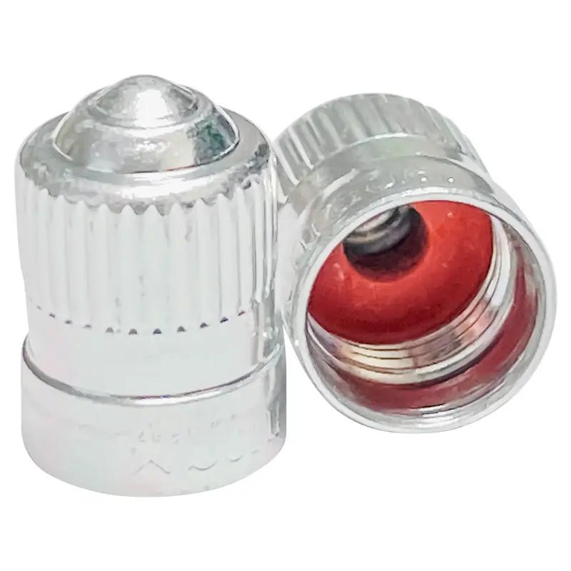 SCHRADER ALUMINUM VALVE CAP, 100/BOX