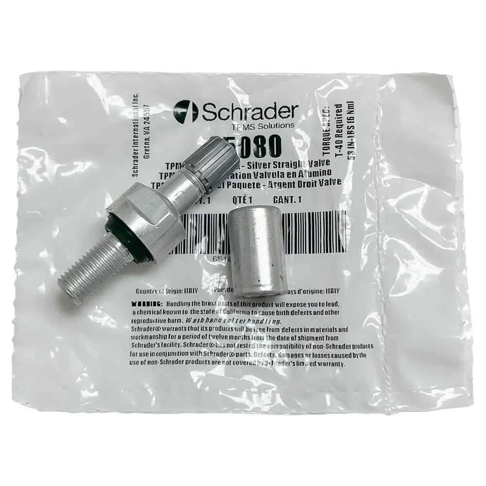 SCHRADER STRAIGHT STEM VALVE KIT/SERVICE PACK FOR 33900 EZ-SENSOR 90°