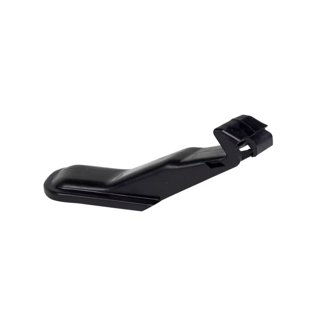 Single black jaw cover in side view
