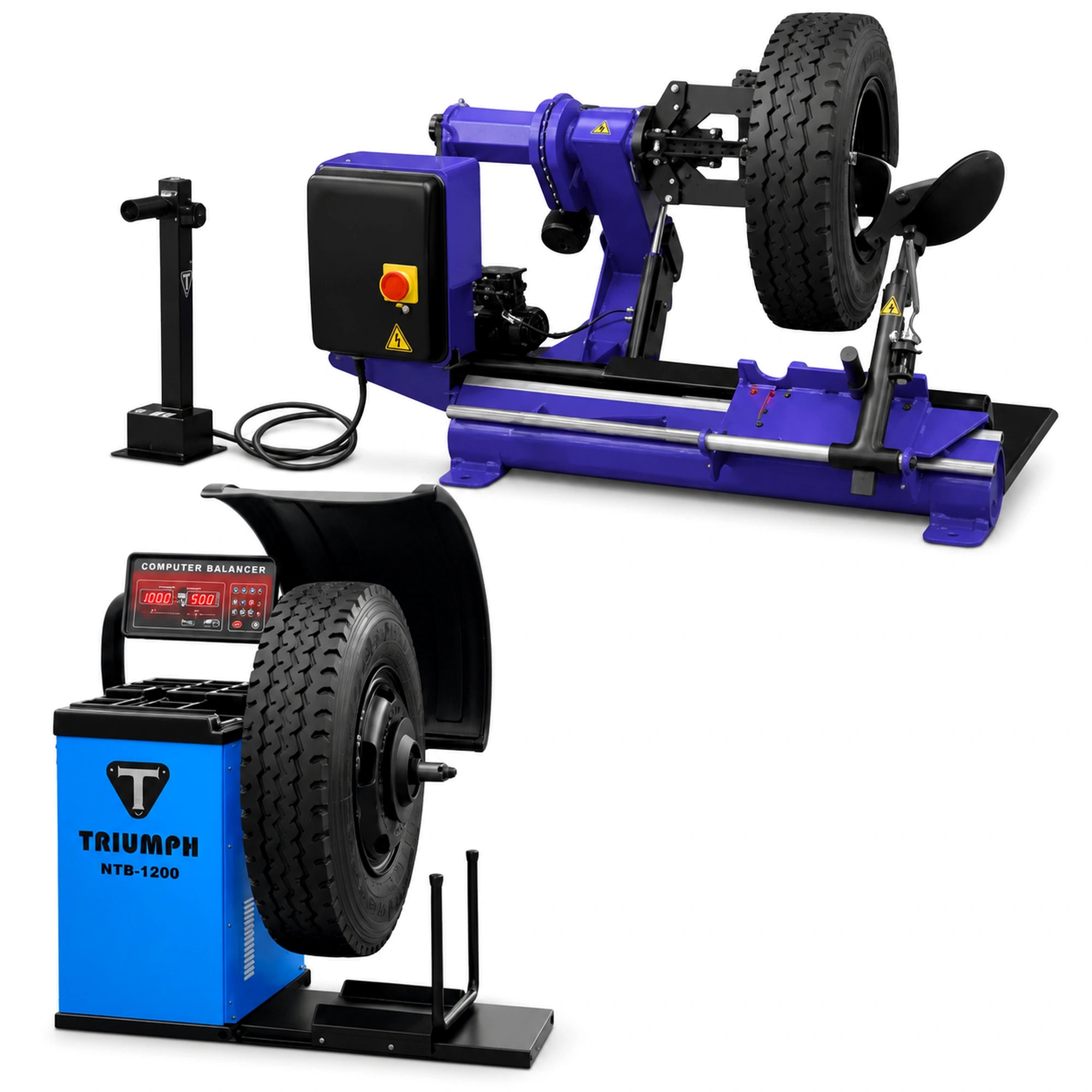 Triumph NTC-690 Tire Changer with NTB-1200 Wheel Balancer Combo