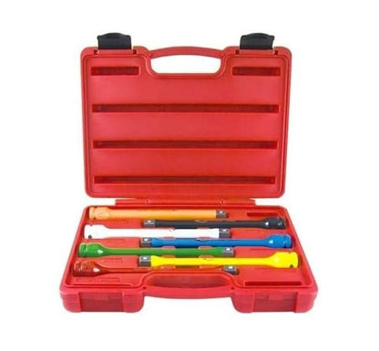 K-TOOL K-3350 7-Pc 1/2" Drive Torque Extension Set, 55-175 ft-lbs, Color-Coded, Impact-Ready