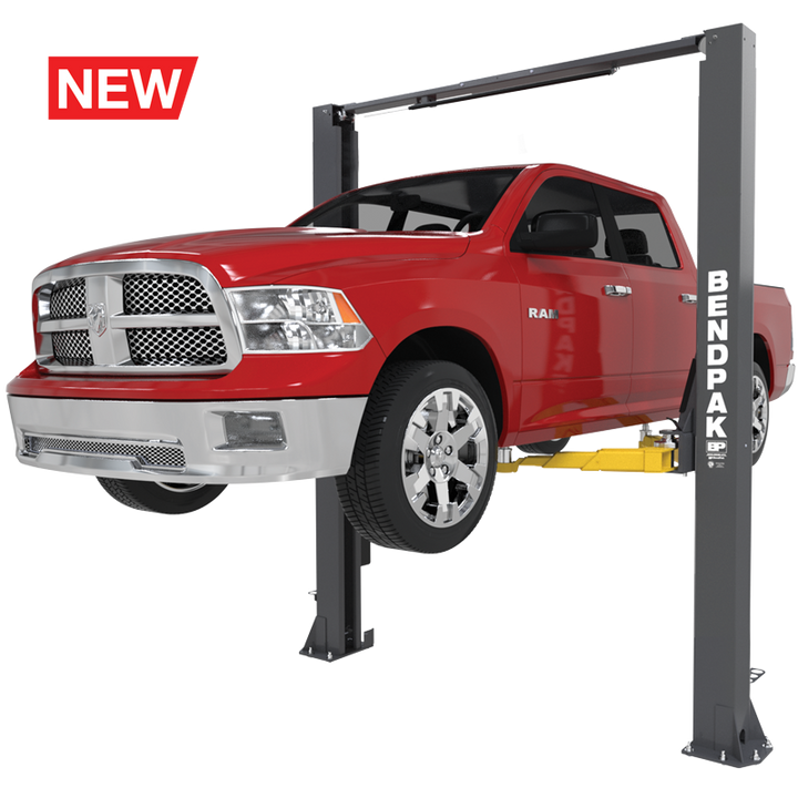 BENDPAK | Two Post Car Lift | 10000 lb Capacity | Adaptable Clearfloor Adjustable Width Screw Pads HIGH-RISE | 10APX