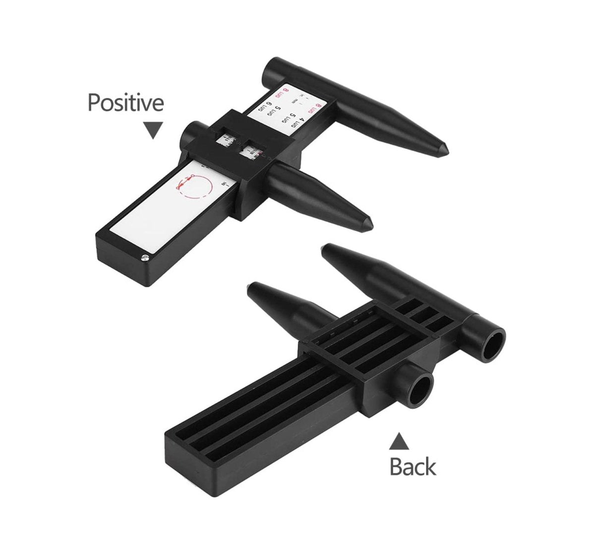 MT-RSR 113113 Wheel Bolt Pattern PCD Caliper Gauge, 4, 5, & 6 Lug Wheels