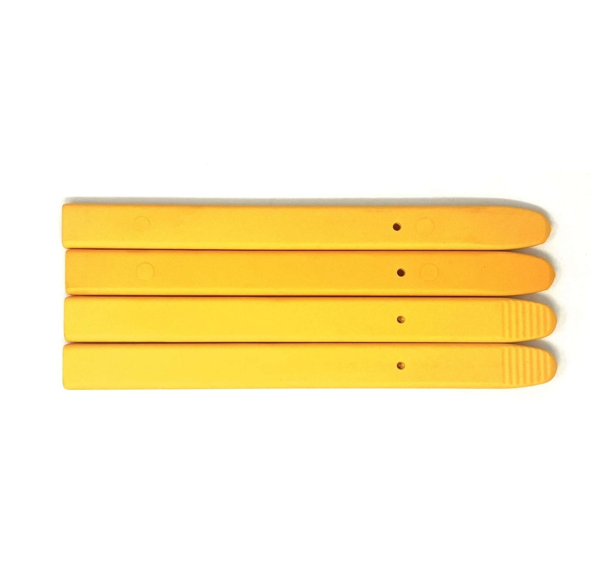 MT-RSR 11400098Y set of four long yellow socks for 18135 stacked together on white background