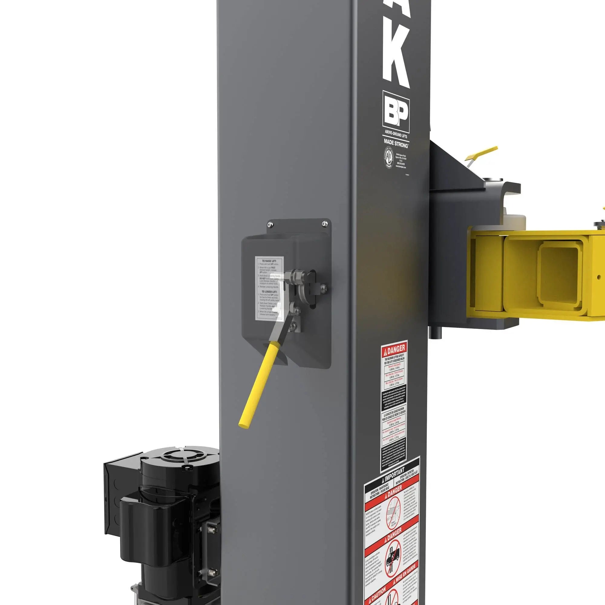 BendPak 12APF Two-Post Car Lift for Garage - 12,000 lb - Open-Top Low Ceiling