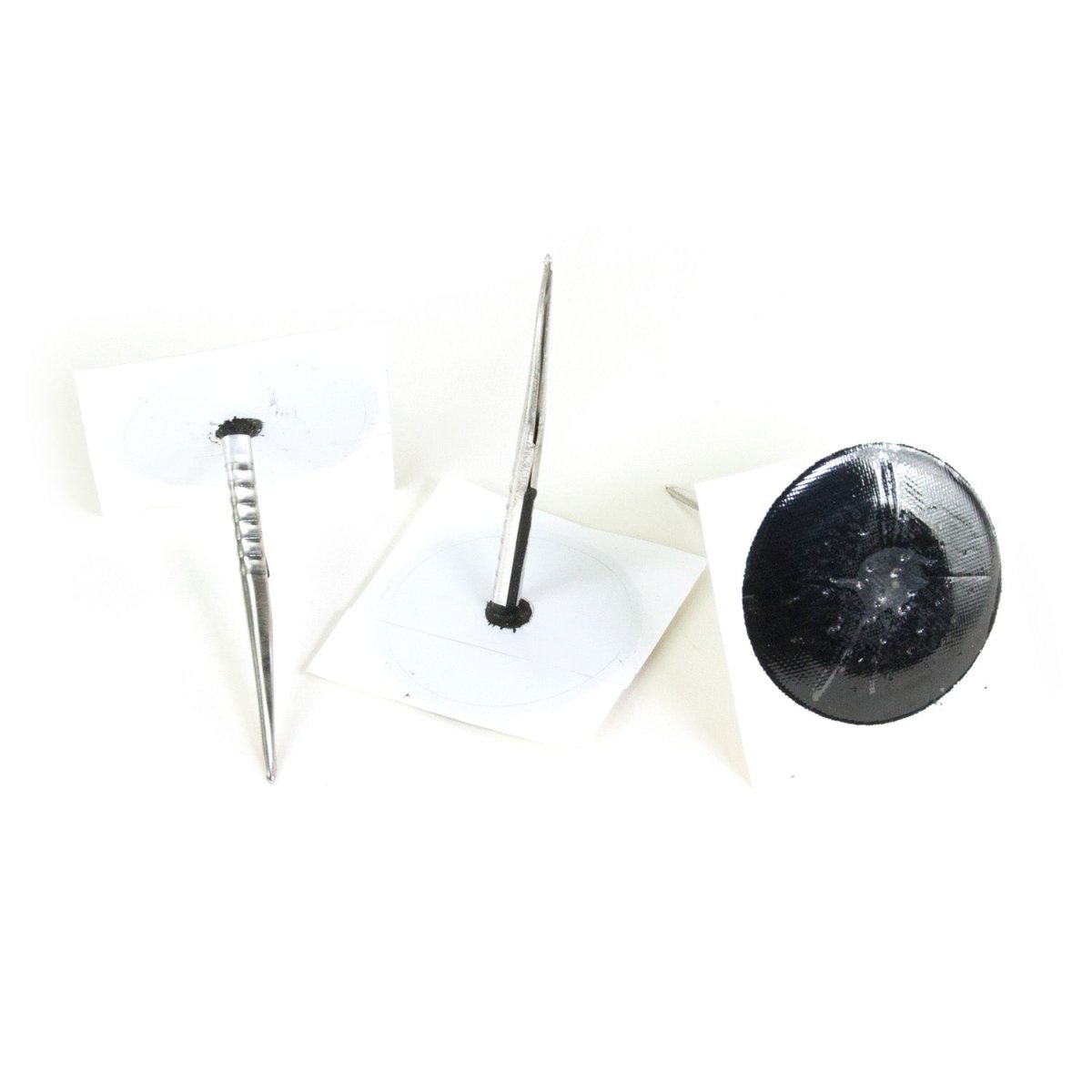 XTRA SEAL X13381 combination plug set with three stemmed square patches and one round black patch on a white background.