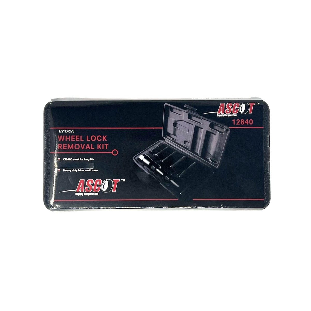 MT-RSR 14-02840 Wheel Lock Removal Kit, 9 Piece Set, 1/2" Drive