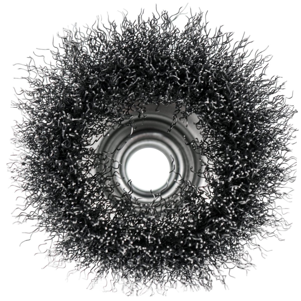 MT-RSR S-14076 Wire Wheel Brush, 3" Crimped, 0.014 Wire, 5/8"-11 Arbor Hole