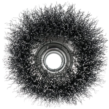 MT-RSR S-14076 Wire Wheel Brush, 3" Crimped, 0.014 Wire, 5/8"-11 Arbor Hole