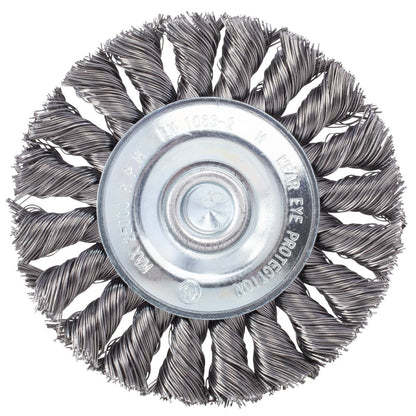 MT-RSR S-14170 Knotted Wire Wheel, 3-1/2" with 1/4" Shank, 25,000 RPM