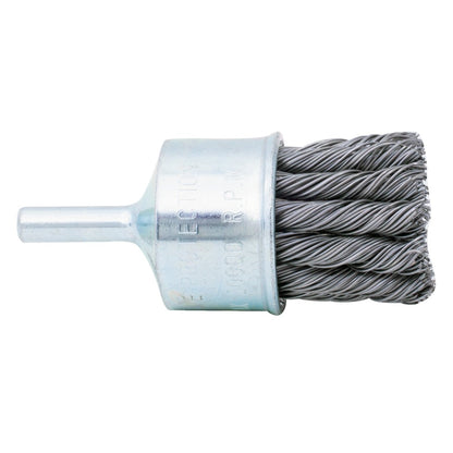 MT-RSR S-14185 Knotted End Wire Brush, 1-1/8" with 1/4" Shank, 22,000 RPM