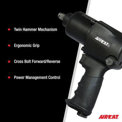AIRCAT ACA-1431 1/2" Impact Wrench, Standard Anvil
