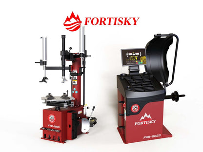 Fortisky 1660-8823 Combo 26" Swing Arm Tire Changer & 2D Laser Balancer
