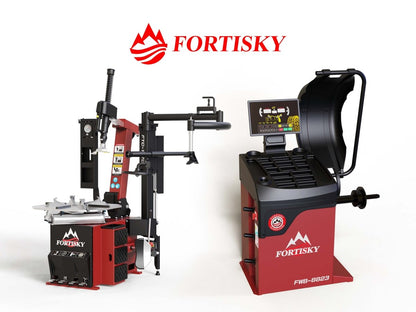 Fortisky 1670-8823 Combo 28" Tilt-Back Tire Changer & 2D Laser Balancer
