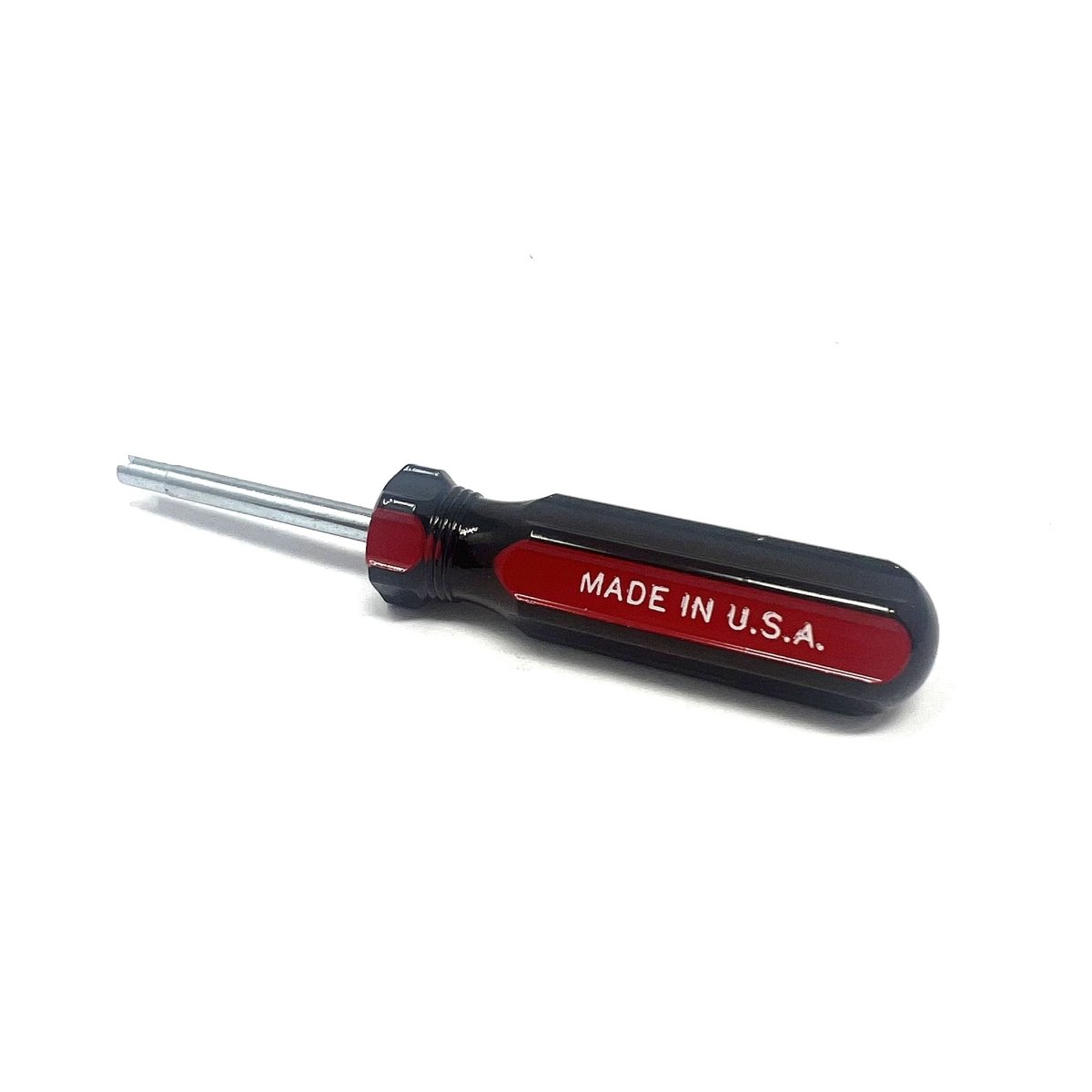 MT-RSR 18165 USA Made Screwdriver Valve Core Tool, Red/Black, Short, 1.5" Shaft
