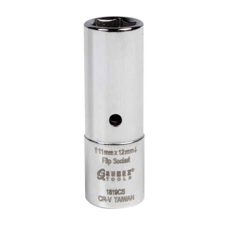 MT-RSR 14-1211 1/4" Drive 11mm x 12mm Flip Socket, Non-Impact Rated, TPMS Compatible