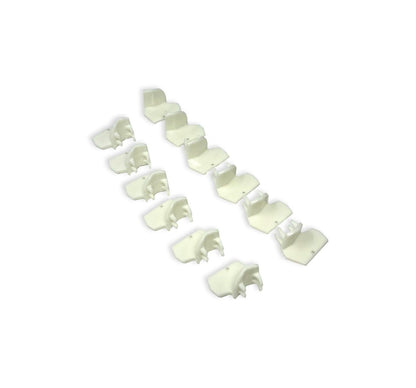 MT-RSR 182963 pack of twelve white SS head inserts arranged in rows on white background
