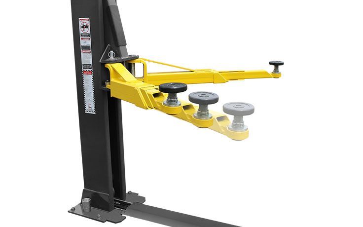 BENDPAK | Two Post Car Lift | 12000 lb Capacity Floorplate Direct-Drive Triple-Telescoping Arms | XPR-12FDL