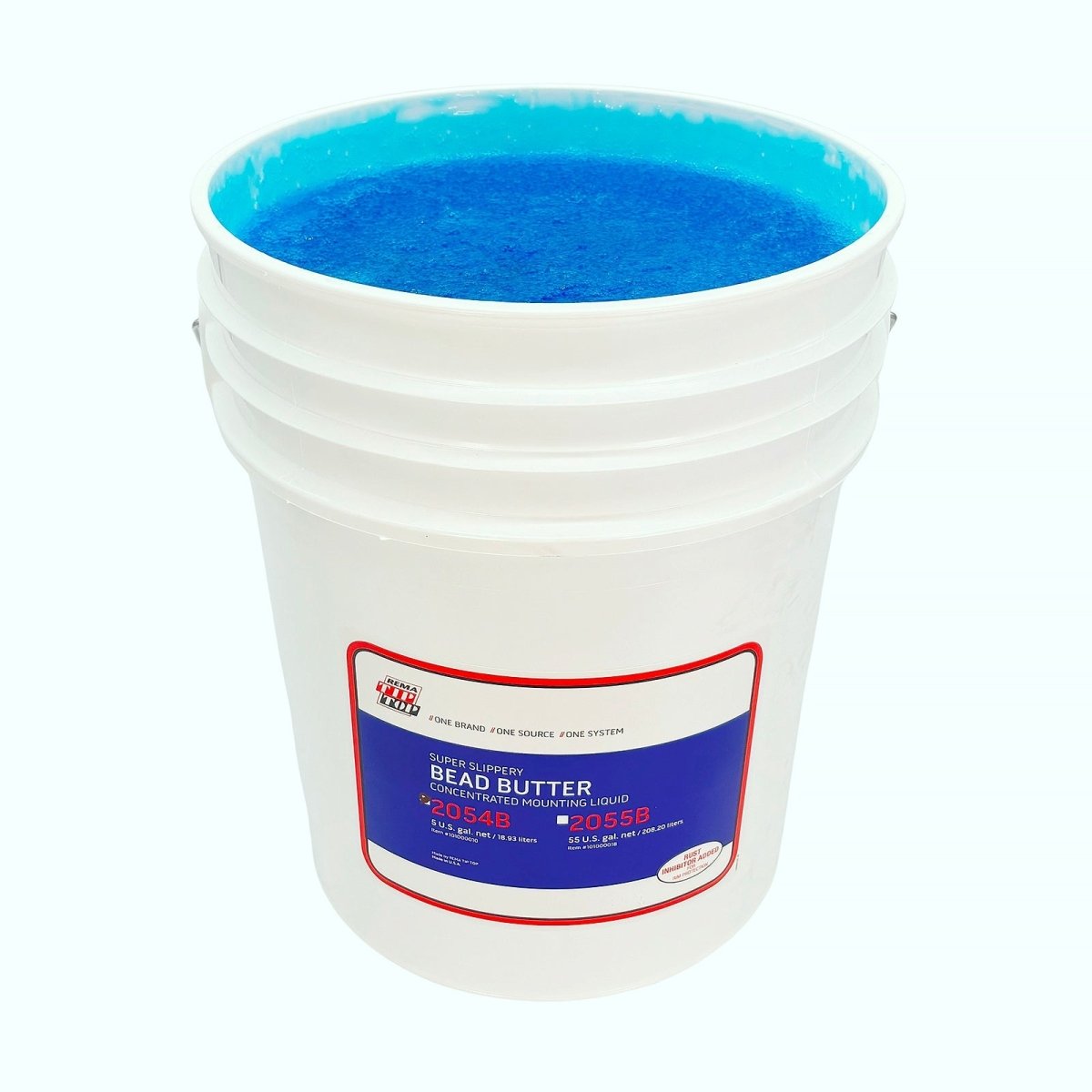REMA REM-2054B Tire Mounting Lubricant, Blue Liquid, 5 Gallon Pail