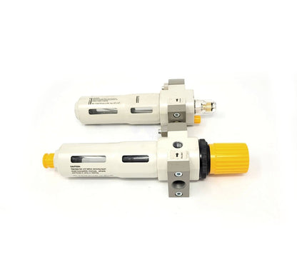 MT-RSR 21200 Automatic Air Filter Regulator Lubricator, 230 PSI Max, 140°F Max Temp, 25 Micron Filter