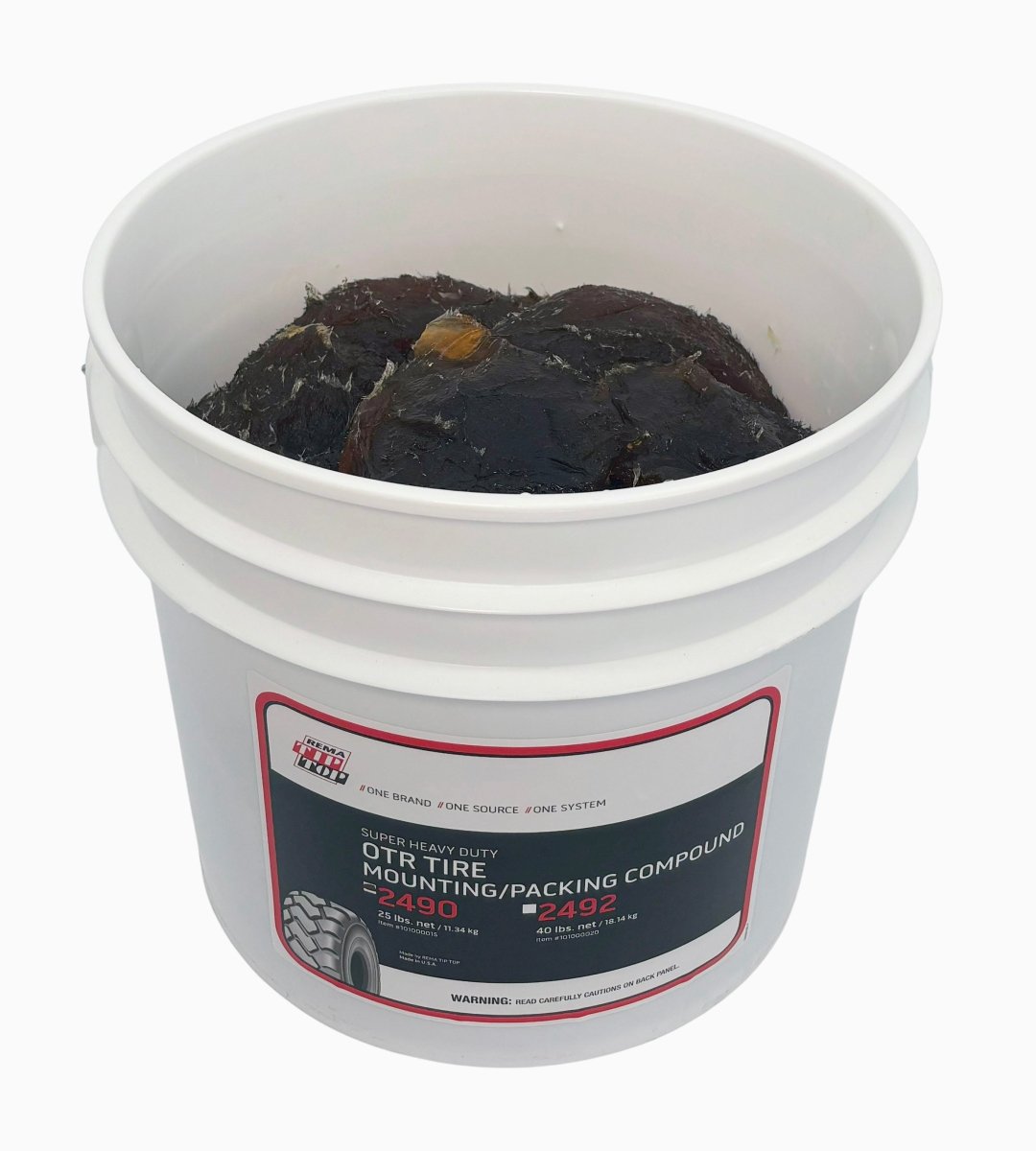 Rema Tip Top Tire Compound Rema Tip Top 2282 Tire Mounting Compound - 40 Lb Bucket For Bead Packing &amp; Mounting Non-toxic Tire Mounting Paste